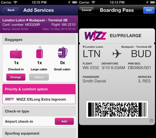 Новое в iOS-приложении Wizz Air: регистрация и сохранение посадочного талона-2