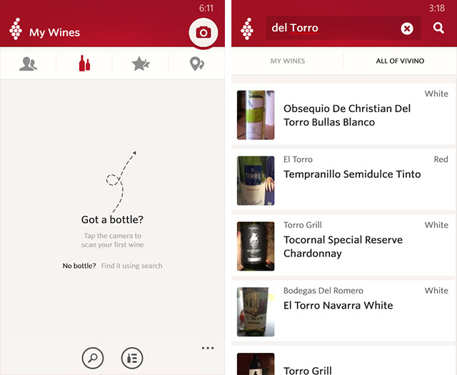 Приложения для Windows Phone: Vivino Wine Scanner-4