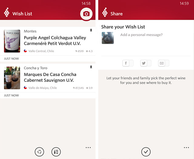 Приложения для Windows Phone: Vivino Wine Scanner-6