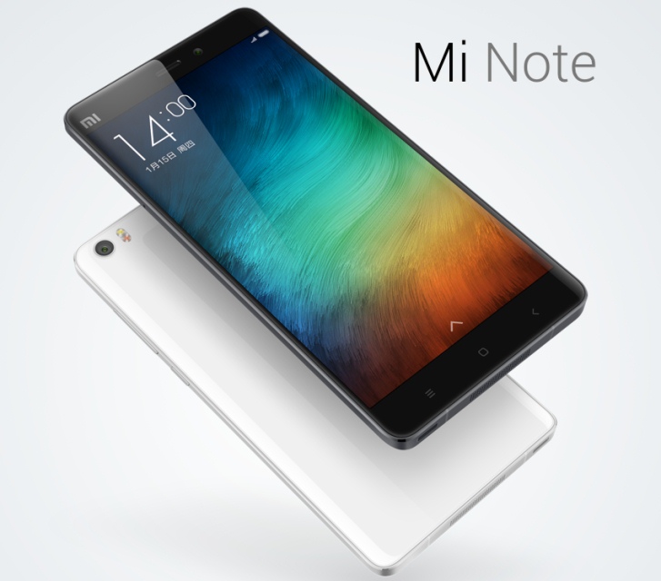 Xiaomi представила два мощных 5.7-дюймовых фаблета Mi Note и Mi Note Pro-2