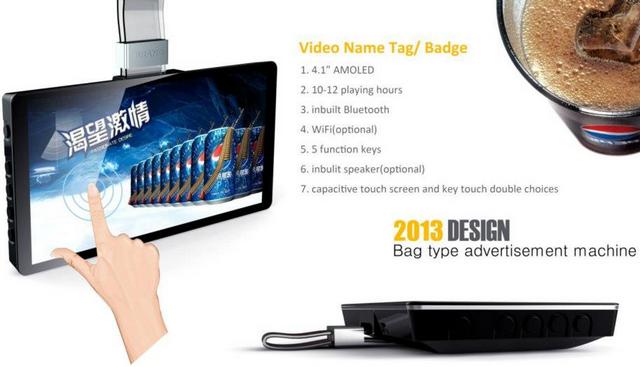 YourVideoBadge: бейдж 21 века с AMOLED-экраном