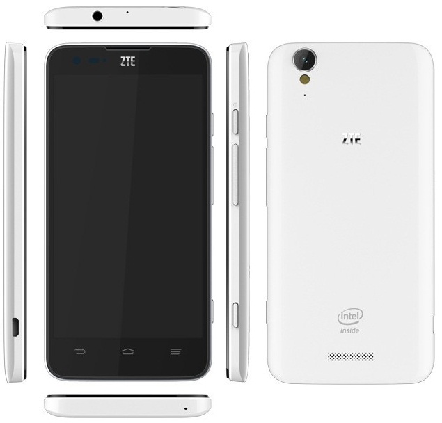ZTE представили свой Android-смартфон на платформе Intel Clover Trail+