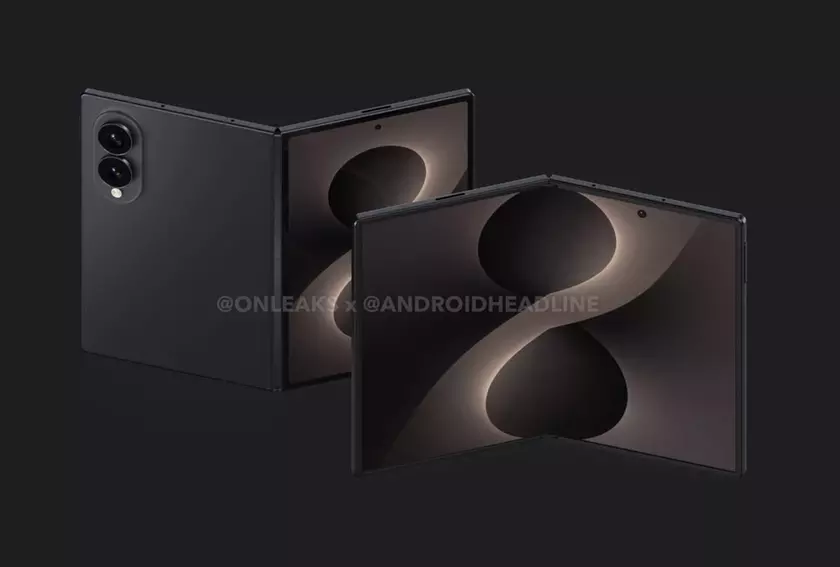 Galaxy Wide Fold и iPhone Fold рендер