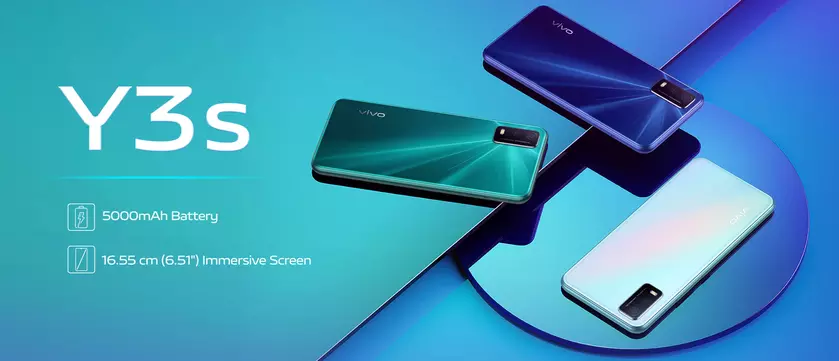 Vivo Y3s: процессор MediaTek Helio P35, экран на 6.51″ и ОС Android 11 Go из коробки за $125