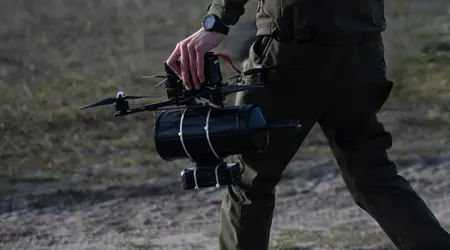 The Ministry of Defence of Ukraine held a demonstration of FPV drones controlled via fibre optics