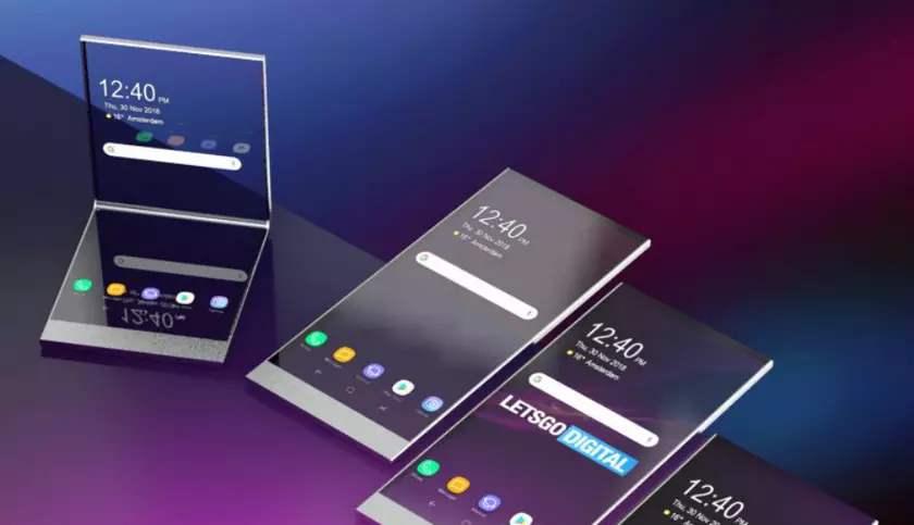 Sony запатентовала складной смартфон с прозрачными дисплеями