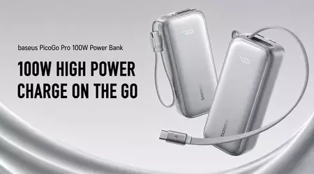 Baseus випустила павербанк на 20 000 мА/г з зарядкою 100 Вт і висувним USB-C за $45