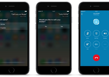 Skype для iOS теперь поддерживает Siri