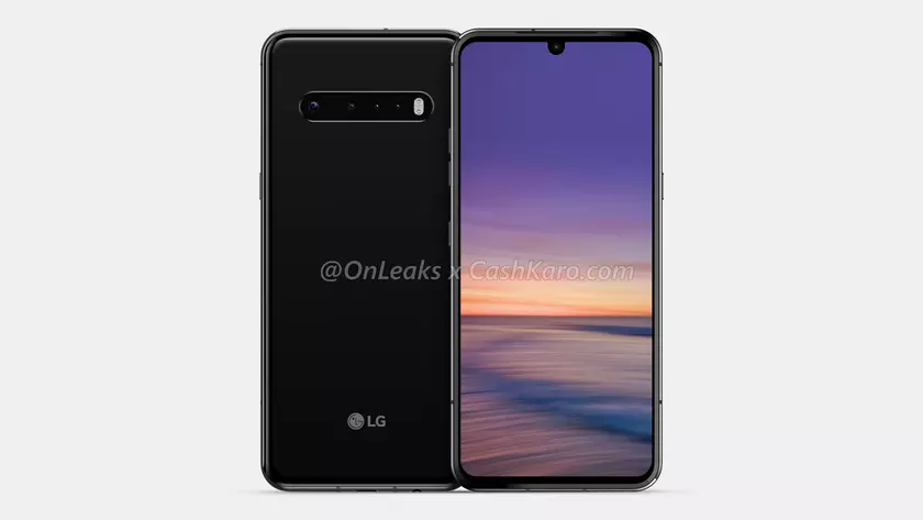 Первые рендеры LG G9: квадрокамера, большой экран и вырез-капелька