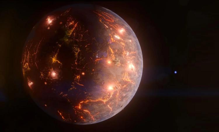 Телескопы TESS и Spitzer обнаружили деформирующуюся вулканическую суперземлю планету, где может существовать жизнь