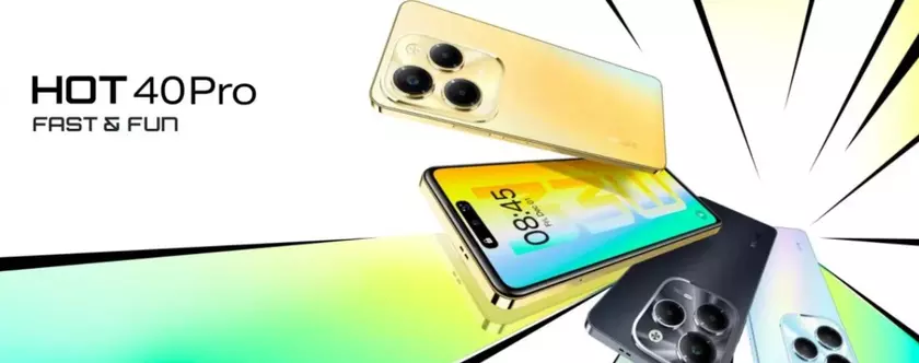 Представлен Infinix Hot 40 Pro – Helio G99, 90-Гц дисплей LCD, 108-МП камера и Android 13