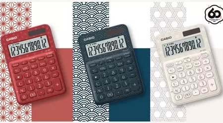 Casio creates stylish MS-20UC-J eco-calculators with Japanese patterns to celebrate 60th anniversary