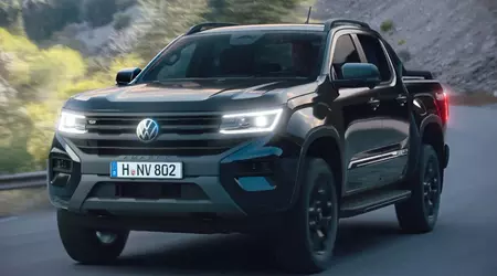 Volkswagen unveiled the Amarok pickup in a special Dark Label version