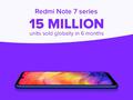 Xiaomi продала за 6 месяцев 15 млн смартфонов серии Redmi Note 7