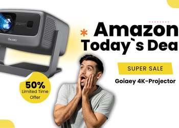 Goiaey 4K Smart Projector with 1500 ANSI Lumens – 50% Off Now!