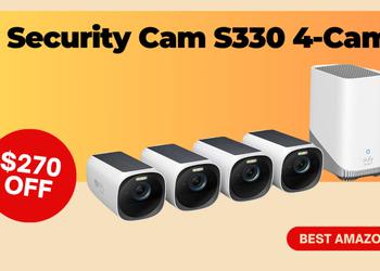 Eufy Security Cam S330 4-Cam Kit - $270 Off Buy Now!