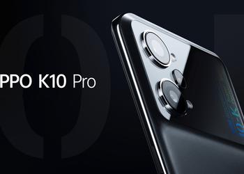 OPPO K10 Pro: 120Hz AMOLED screen, Snapdragon 888 chip, 50MP triple camera and 80W fast charging for $385
