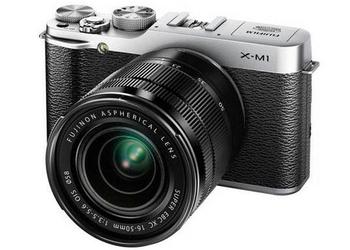 Беззеркальная фотокамера начального уровня Fujifilm X-M1 с ретро дизайном