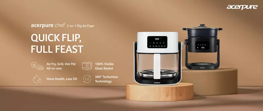 Acerpure Покоряет Кухню: Беззапашная Фритюрница 2-в-1 на 5.5 л