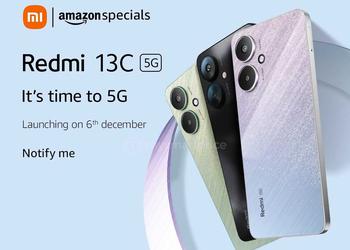 Redmi 13C 5G с чипом MediaTek Dimensity 6100+ и камерой на 50 МП дебютирует 6 декабря