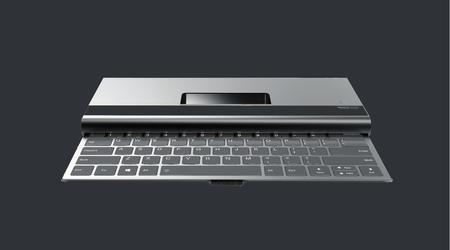 Lenovo zeigte den Laptop der Zukunft MOZI - überhaupt kein Bildschirm und mit einer verschiebbaren Tastatur