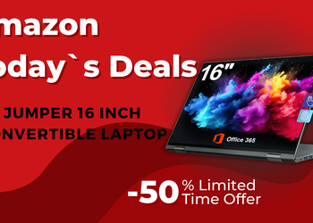 Jumper 16" Convertible 2-in-1 Laptop Bundle – Now $330 Off!