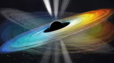 Scientists for 22 years of observations have found that a supermassive black hole with a mass of 6.5 billion suns at the centre of the galaxy M87 rotates and destroys everything within a radius of 5000 light years