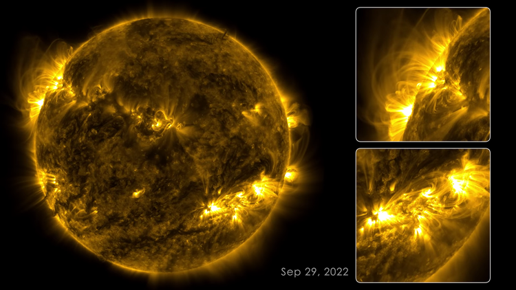 NASA showed a 59-minute video showing 133 days of the Sun's life