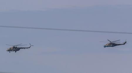 Helicópteros militares Mi-24 y Mi-8 bielorrusos cruzaron el espacio aéreo polaco, violaron la frontera estatal, volaron 3 kilómetros y volaron a casa