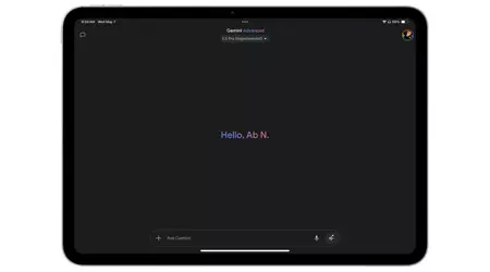 Google Gemini app now works in full screen mode on iPad