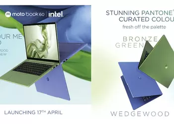 Motorola выпустила свой первый ноутбук: стильный Moto Book 60 с процессором Intel и 14-дюймовым OLED экраном
