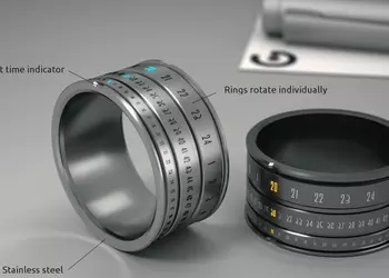 Время на пальце: концепт гибрида кольца и часов