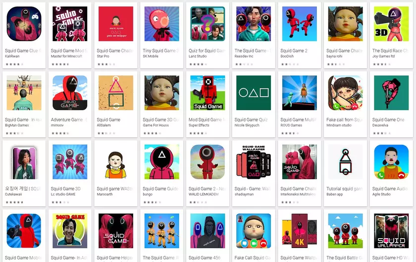 В Play Market вирусы маскируются под «Игру в кальмара»