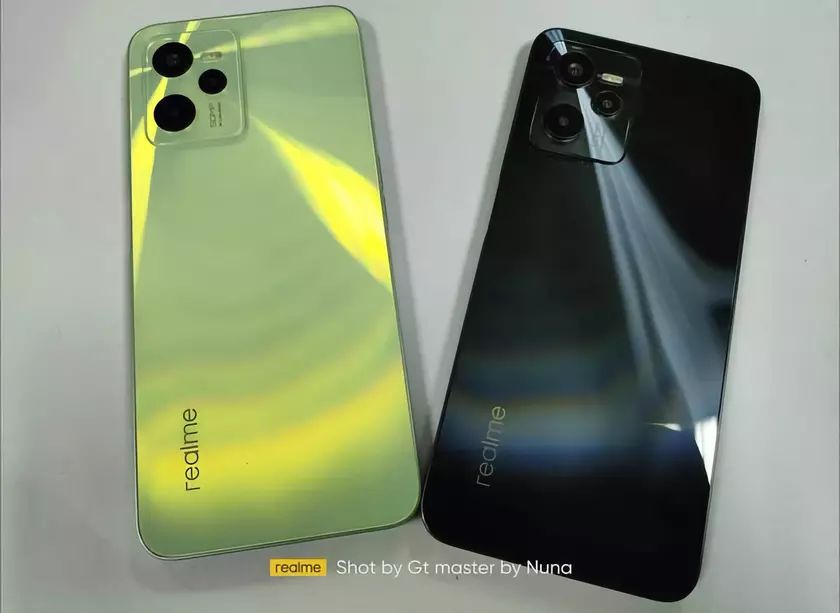 realme C35 на фотографиях: дизайн в стиле realme 9 Pro, тройная камера и два цвета корпуса