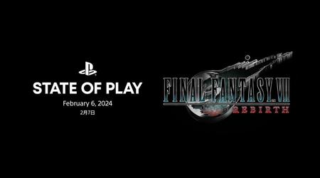 Sony hat einen neuen State of Play speziell für Final Fantasy 7: Rebirth angekündigt, das am 6. Februar veröffentlicht wird.