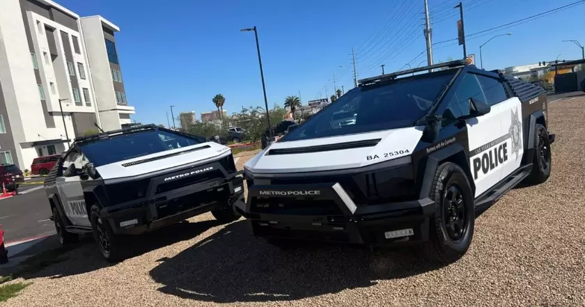 Tesla Cybertruck Las Vegas Police