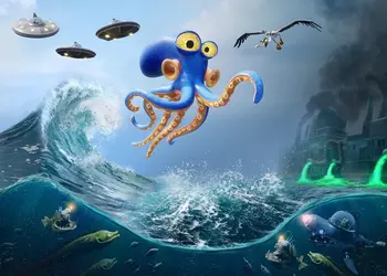 Спасите осьминогов: Konami анонсировала забавный платформер Darwin's Paradox