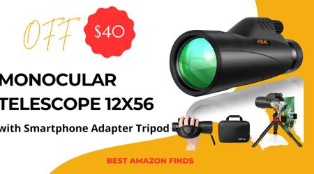 OXK Optics Monocular Telescope 12x56 - NOW $40 OFF!