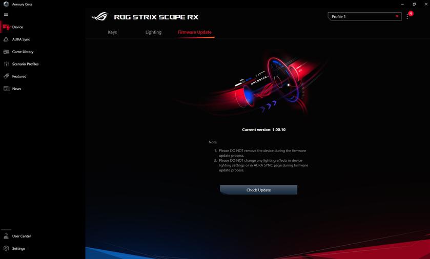 ASUS ROG Strix Scope RX Review: an Opto-Mechanical Gaming Keyboard with Water Protection-28