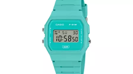 Casio представила нові годинники G-Shock F-91WB-2A2 з батареєю на 7 років