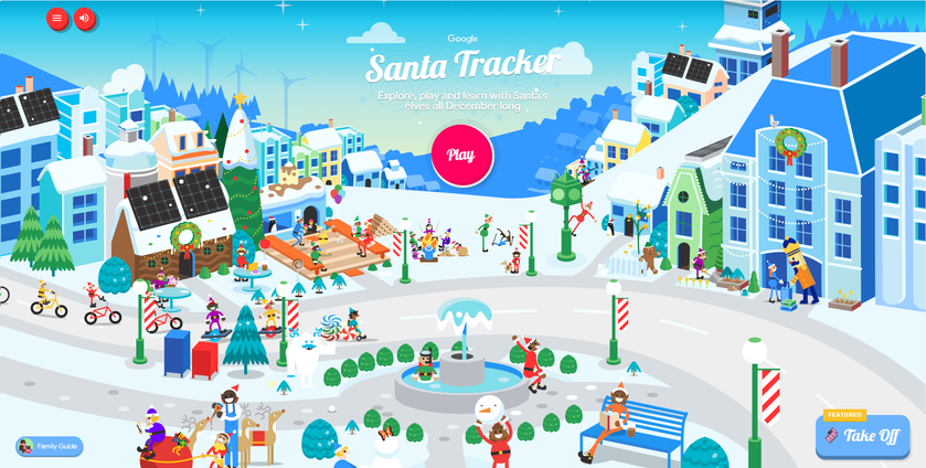 Где сейчас Санта? Google запустил сервис отслеживания Санта-Клауса в реальном времени
