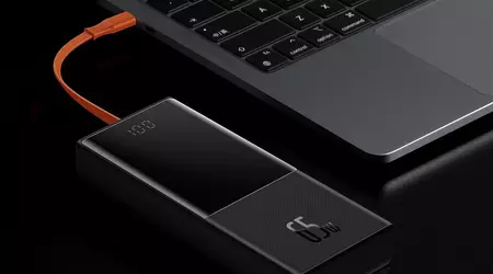 Baseus 20,000mAh battery with 65W of power and a built-in USB-C cable can be purchased on Amazon for 17% off