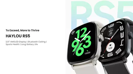 Haylou RS5: 2.01″ AMOLED display, call support, SpO2 sensor, IP68 protection and up to 15 days of battery life for $39