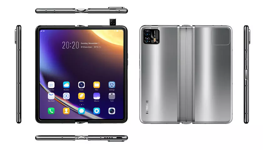 Складной смартфон с выезжающей камерой: в сети появилось изображение Royole FlexPai 3