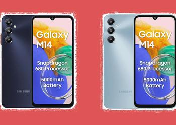 Samsung Galaxy M14 4G: Snapdragon 680 chip and 5000 mAh battery for $105