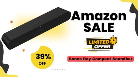 Sonos Ray Compact Soundbar - $110 Discount! Black Friday Deal!