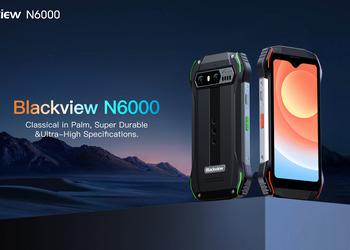 Blackview N6000: компактный защищённый смартфон с экраном на 4.3 дюйма, чипом Helio G99 и камерой на 48 МП по акционной цене