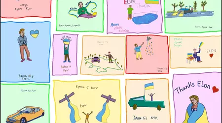 Українські діти-біженці створили гігантське зображення у форматі NFT для Ілона Маска