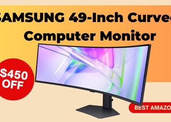 SAMSUNG 49-Inch Curved Computer Monitor with a $450 Discount! Limited time!