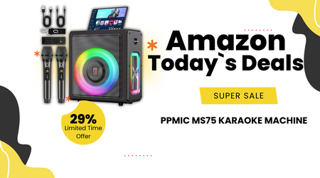 PPMIC Karaoke Machine MS75 – Outstanding $40 Discount on Professional Audio Fun!